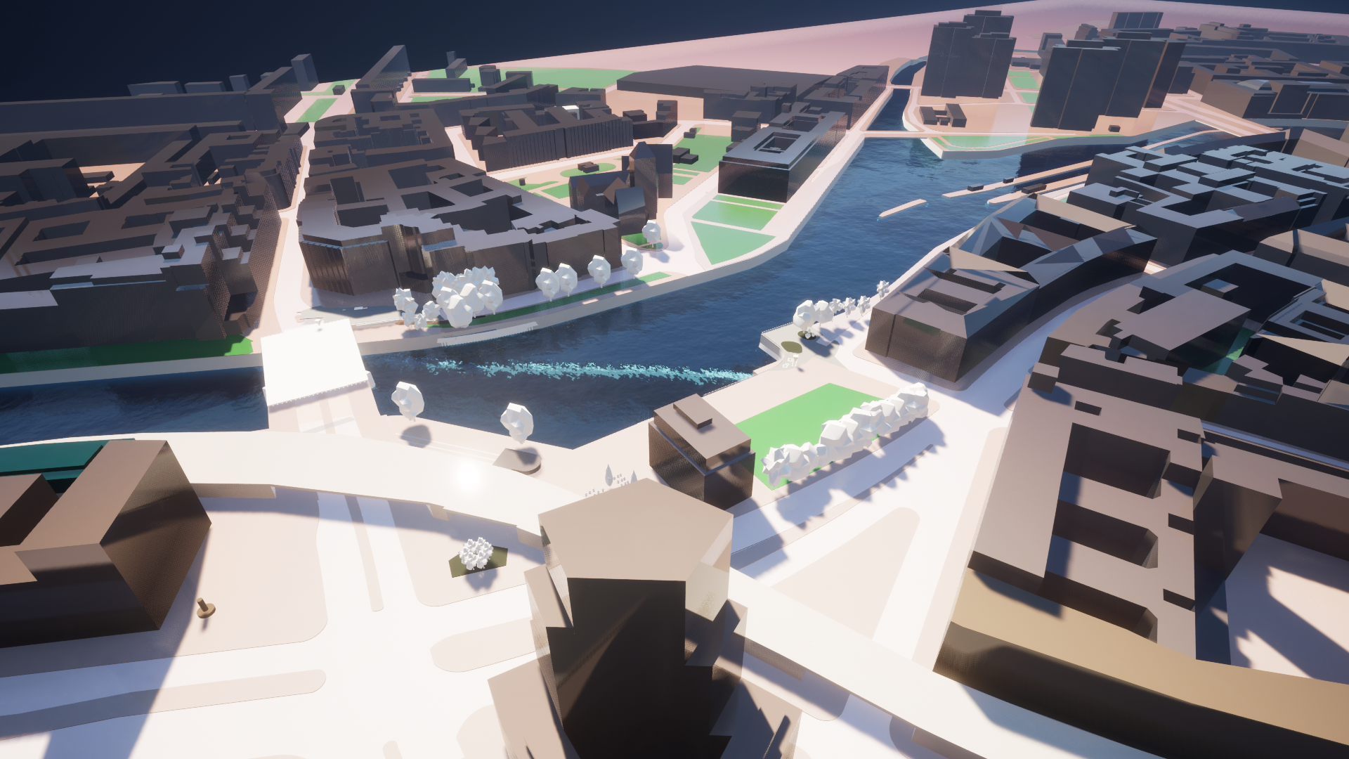 BIM-Modell Spreeunterquerung Waisentunnel.