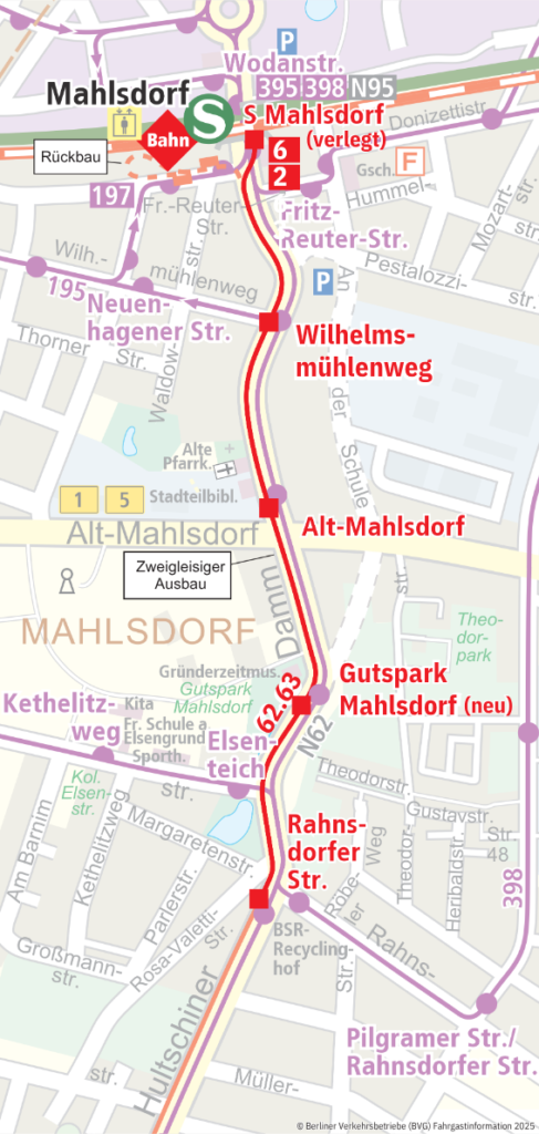 Streckenübersicht Mahlsdorf.